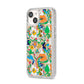 Psychedelic Trippy iPhone 14 Glitter Tough Case Starlight Angled Image