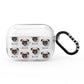 Pug Icon with Name AirPods Pro Clear Case
