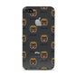 Pug Icon with Name Apple iPhone 4s Case