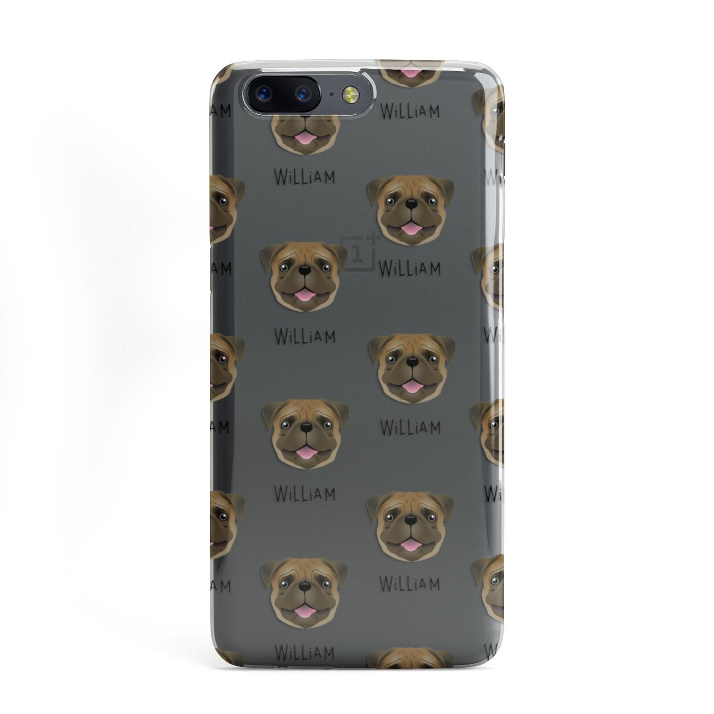 Pug Icon with Name OnePlus Case