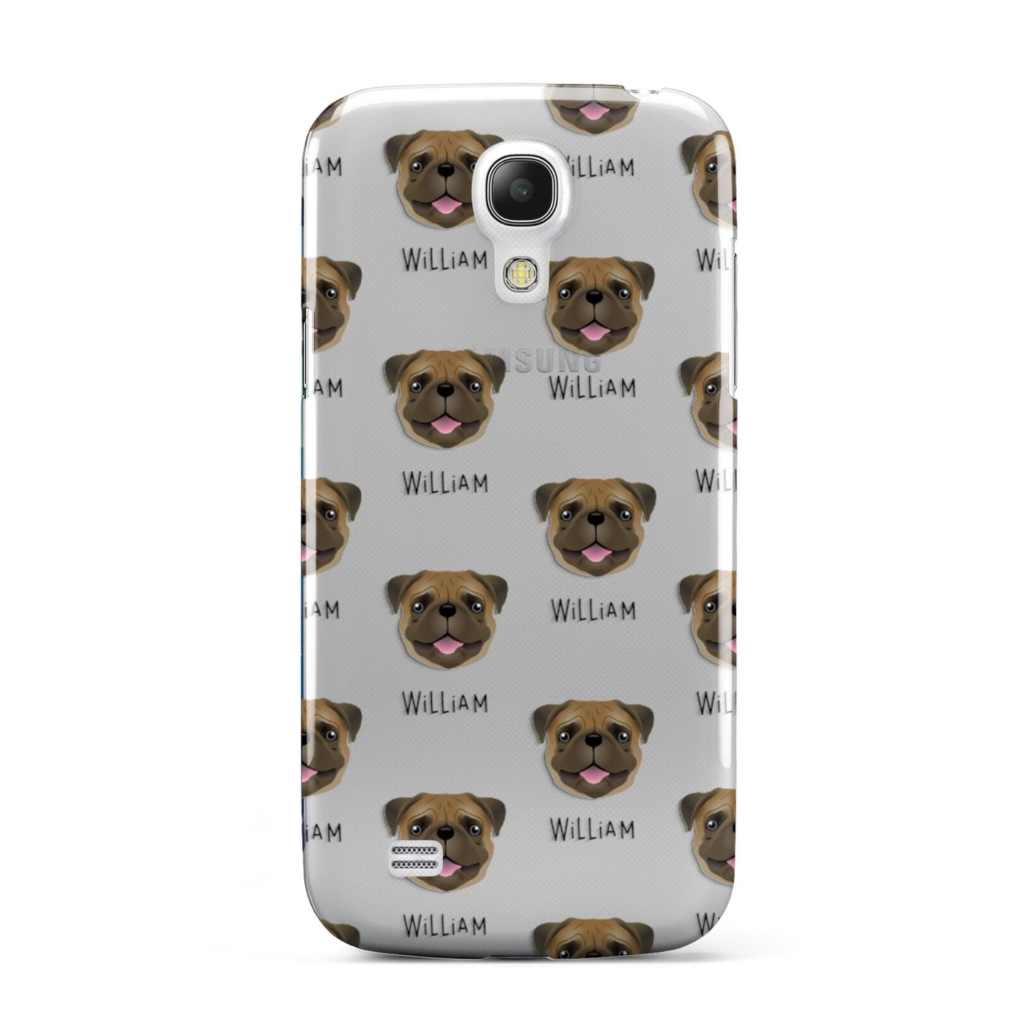 Pug Icon with Name Samsung Galaxy S4 Mini Case