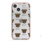 Pug Icon with Name iPhone 13 Mini TPU Impact Case with Pink Edges