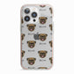 Pug Icon with Name iPhone 13 Pro TPU Impact Case with Pink Edges