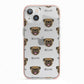 Pug Icon with Name iPhone 13 TPU Impact Case with Pink Edges