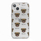 Pug Icon with Name iPhone 13 TPU Impact Case with White Edges