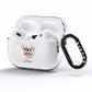 Pug Personalised AirPods Pro Clear Case Side Image