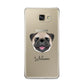 Pug Personalised Samsung Galaxy A9 2016 Case on gold phone
