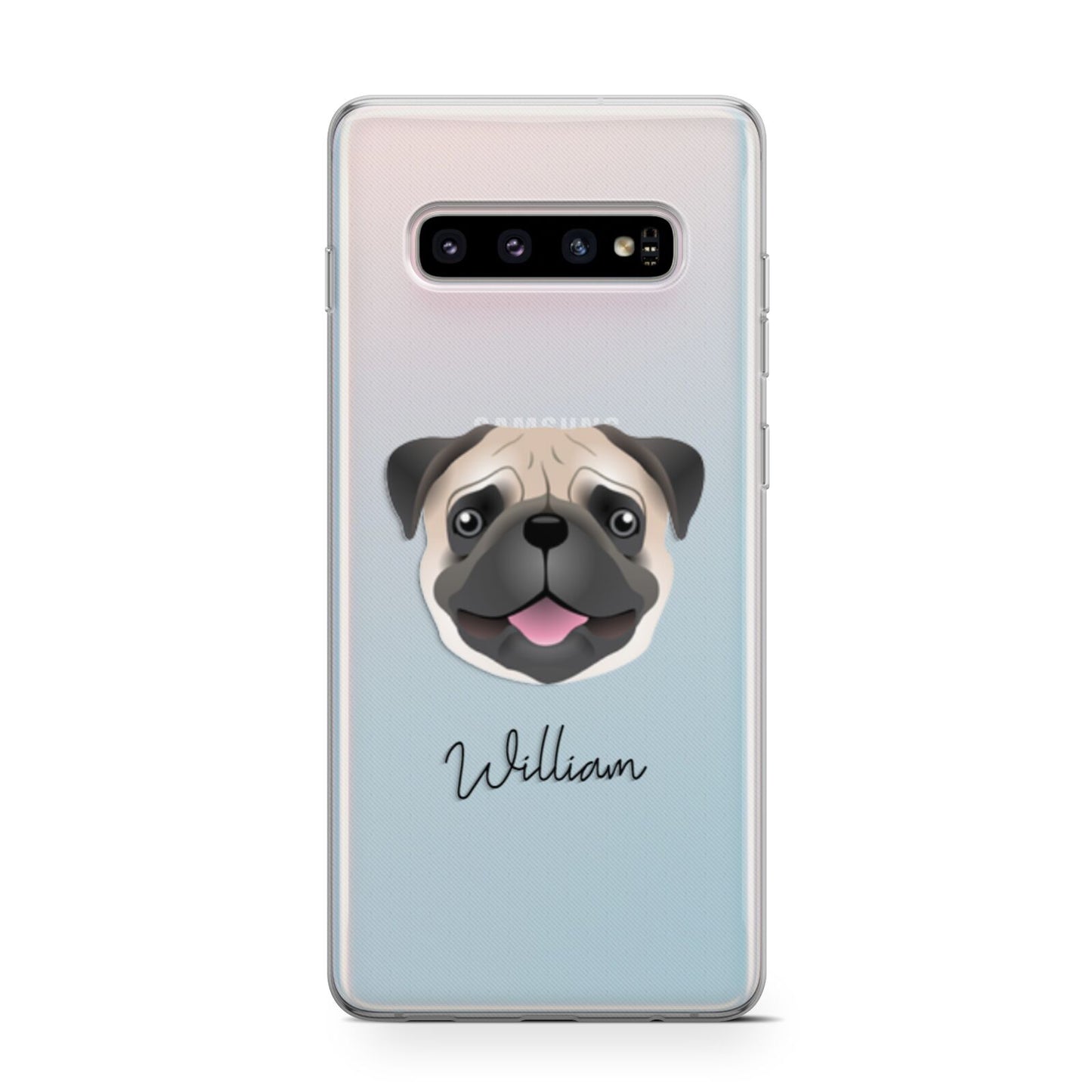Pug Personalised Samsung Galaxy S10 Case