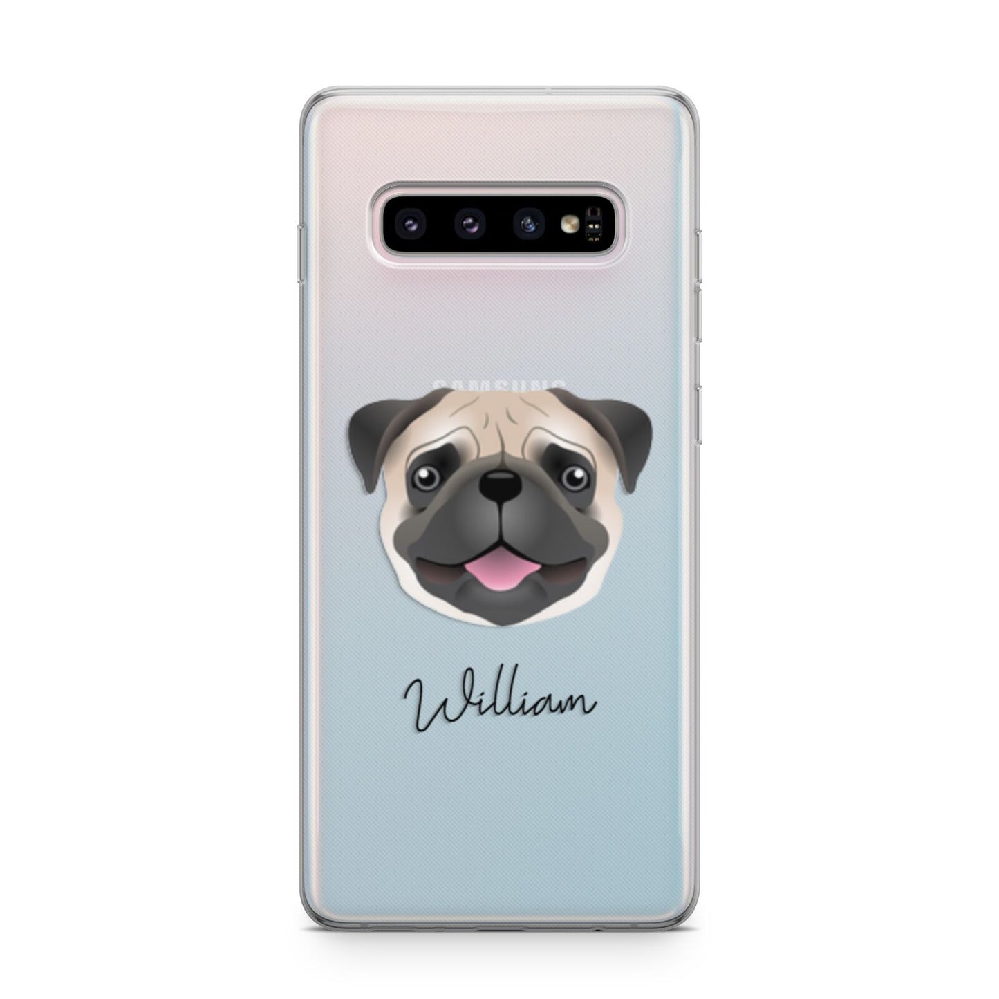 Pug Personalised Samsung Galaxy S10 Plus Case