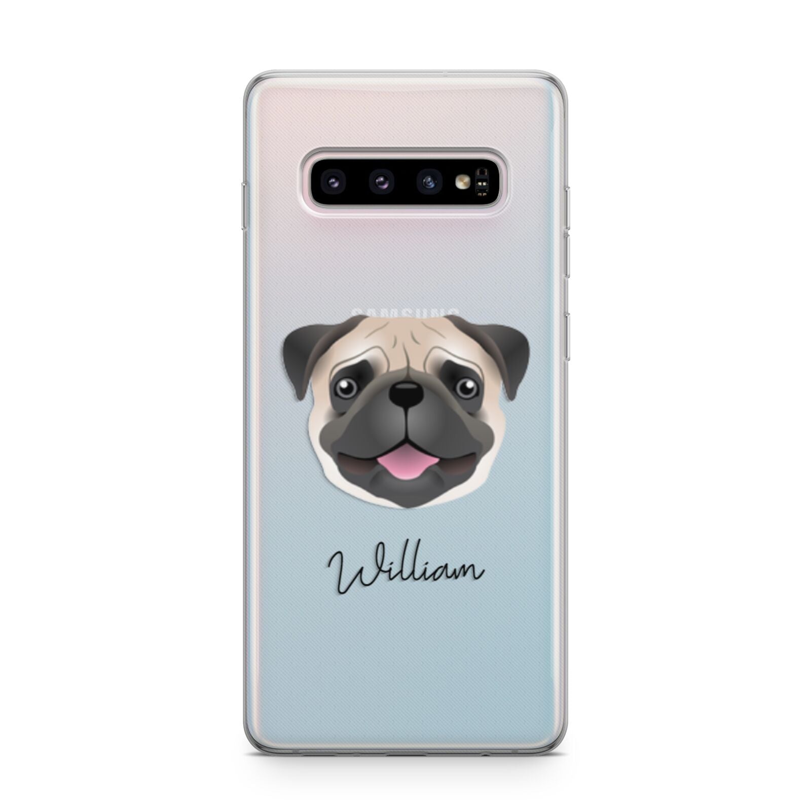 Pug Personalised Samsung Galaxy S10 Plus Case