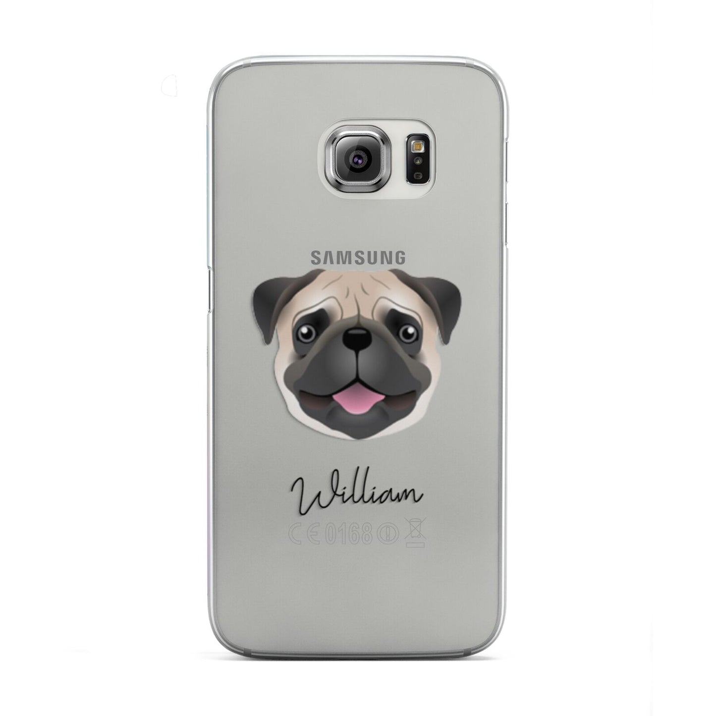 Pug Personalised Samsung Galaxy S6 Edge Case