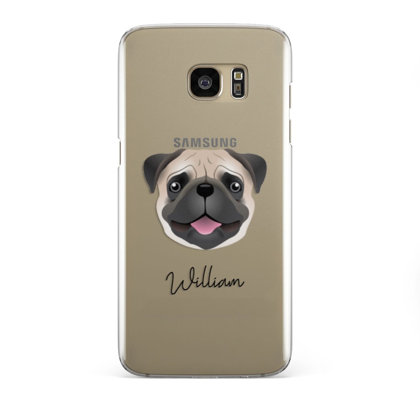 Pug Personalised Samsung Galaxy S7 Edge Case