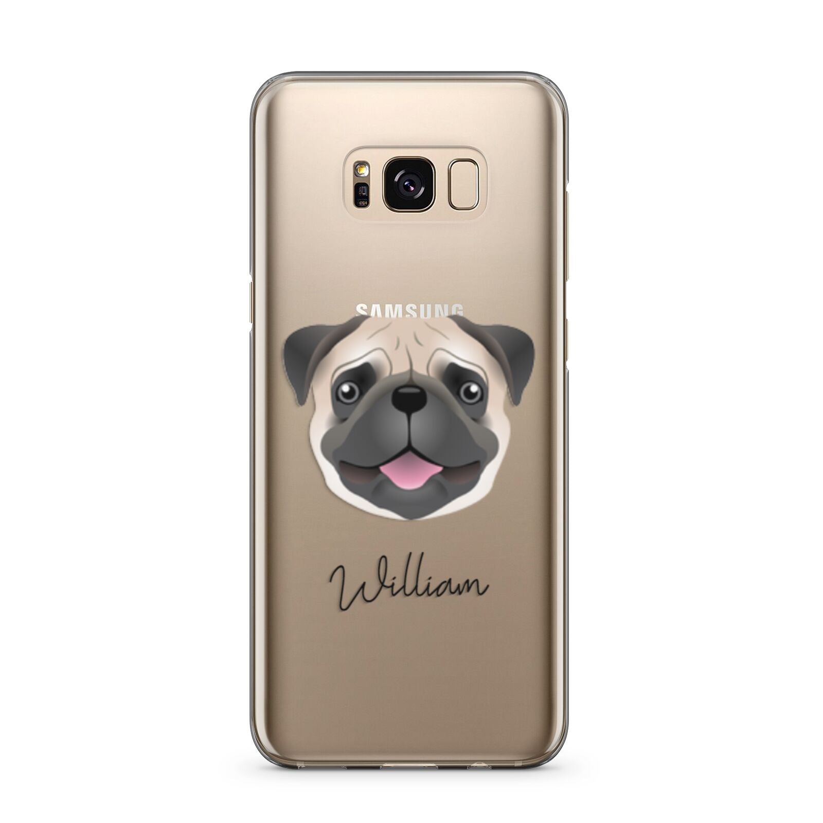 Pug Personalised Samsung Galaxy S8 Plus Case