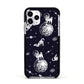Pug in Space Apple iPhone 11 Pro in Silver with Black Impact Case