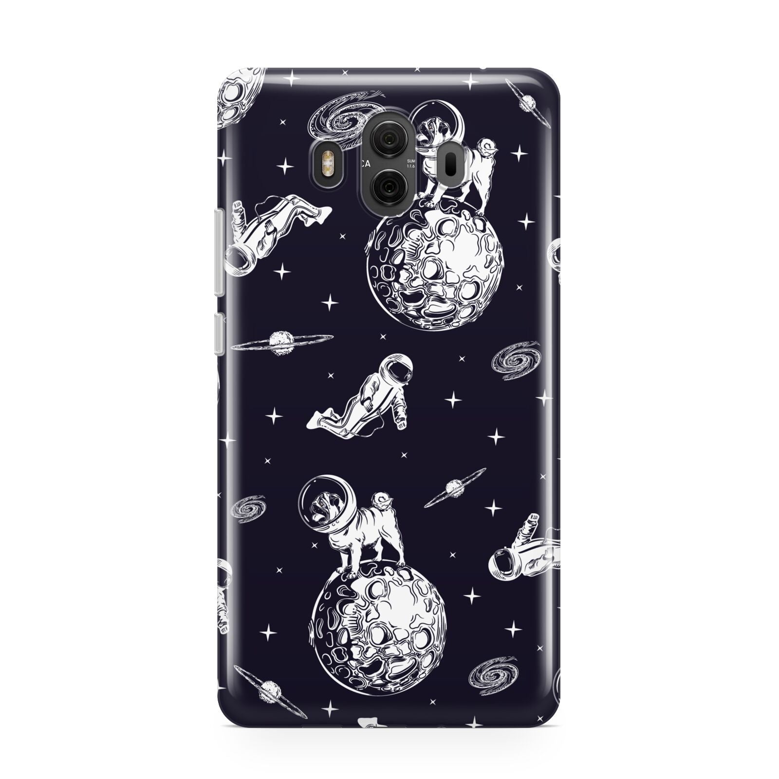 Pug in Space Huawei Mate 10 Protective Phone Case