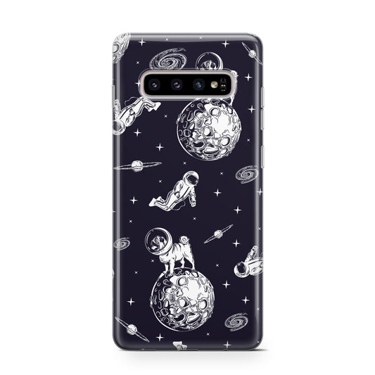Pug in Space Protective Samsung Galaxy Case