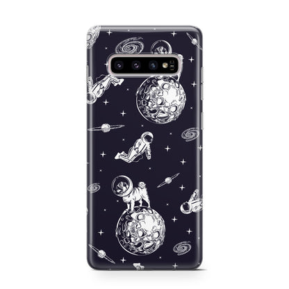 Pug in Space Samsung Galaxy S10 Case