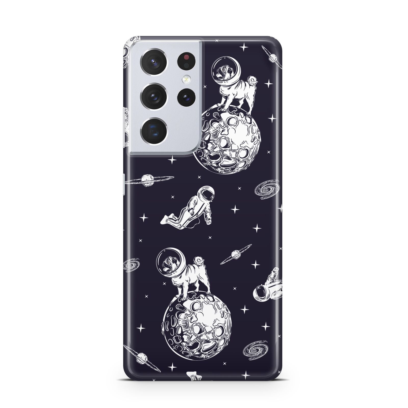 Pug in Space Samsung S21 Ultra Case