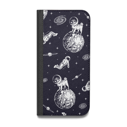 Pug in Space Vegan Leather Flip Samsung Case