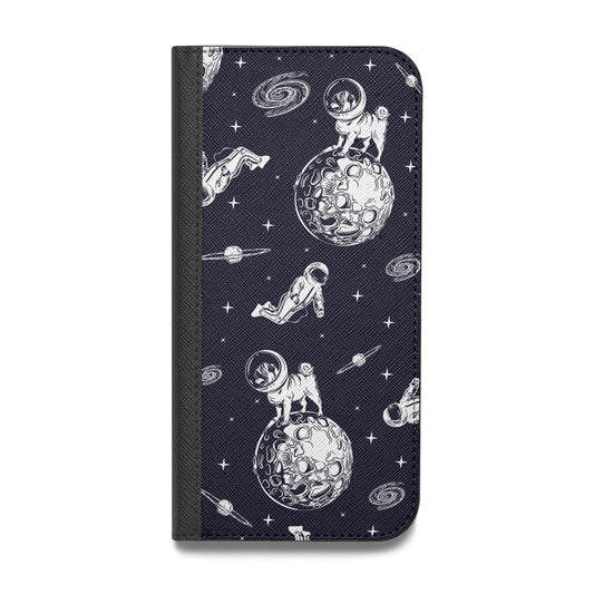 Pug in Space Vegan Leather Flip Samsung Case