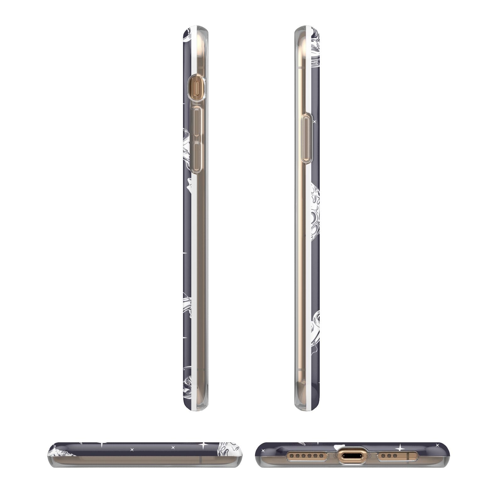 Pug in Space iPhone 11 3D Tough Case Angle Images