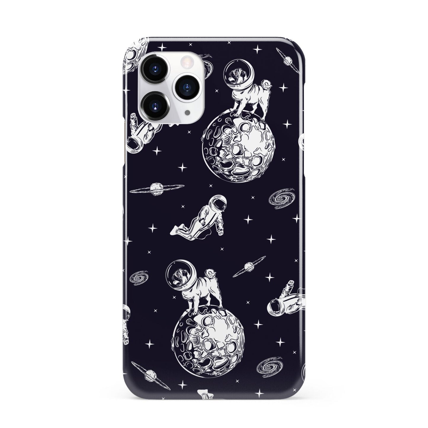 Pug in Space iPhone 11 Pro 3D Snap Case