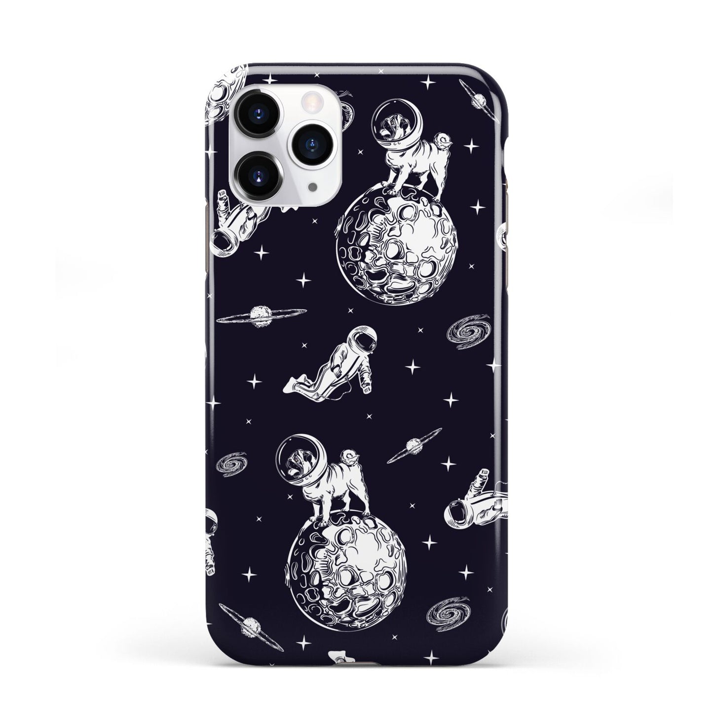 Pug in Space iPhone 11 Pro 3D Tough Case