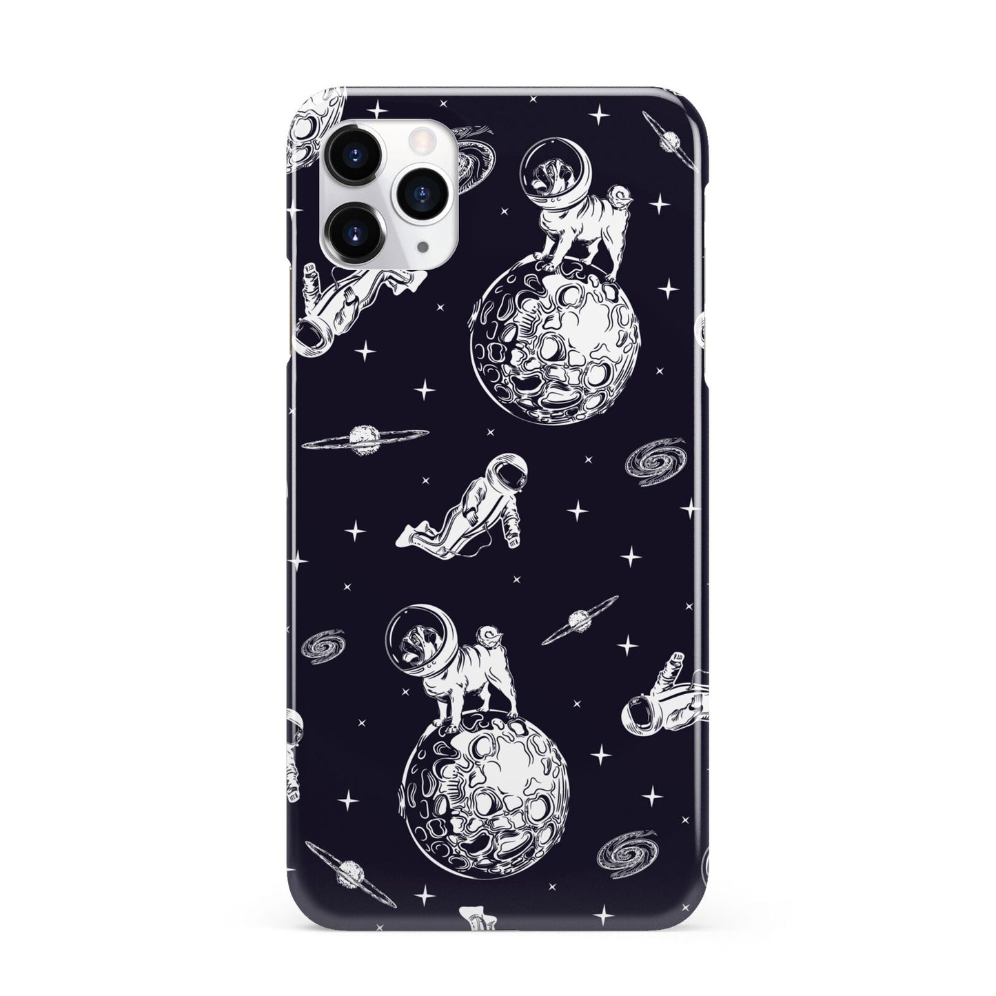 Pug in Space iPhone 11 Pro Max 3D Snap Case