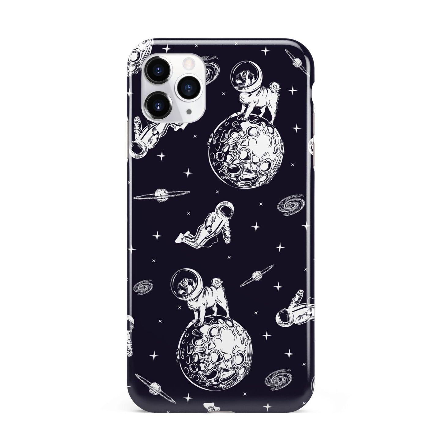 Pug in Space iPhone 11 Pro Max 3D Tough Case
