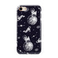 Pug in Space iPhone 8 3D Tough Case on Gold Phone