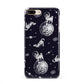 Pug in Space iPhone 8 Plus 3D Snap Case on Gold Phone
