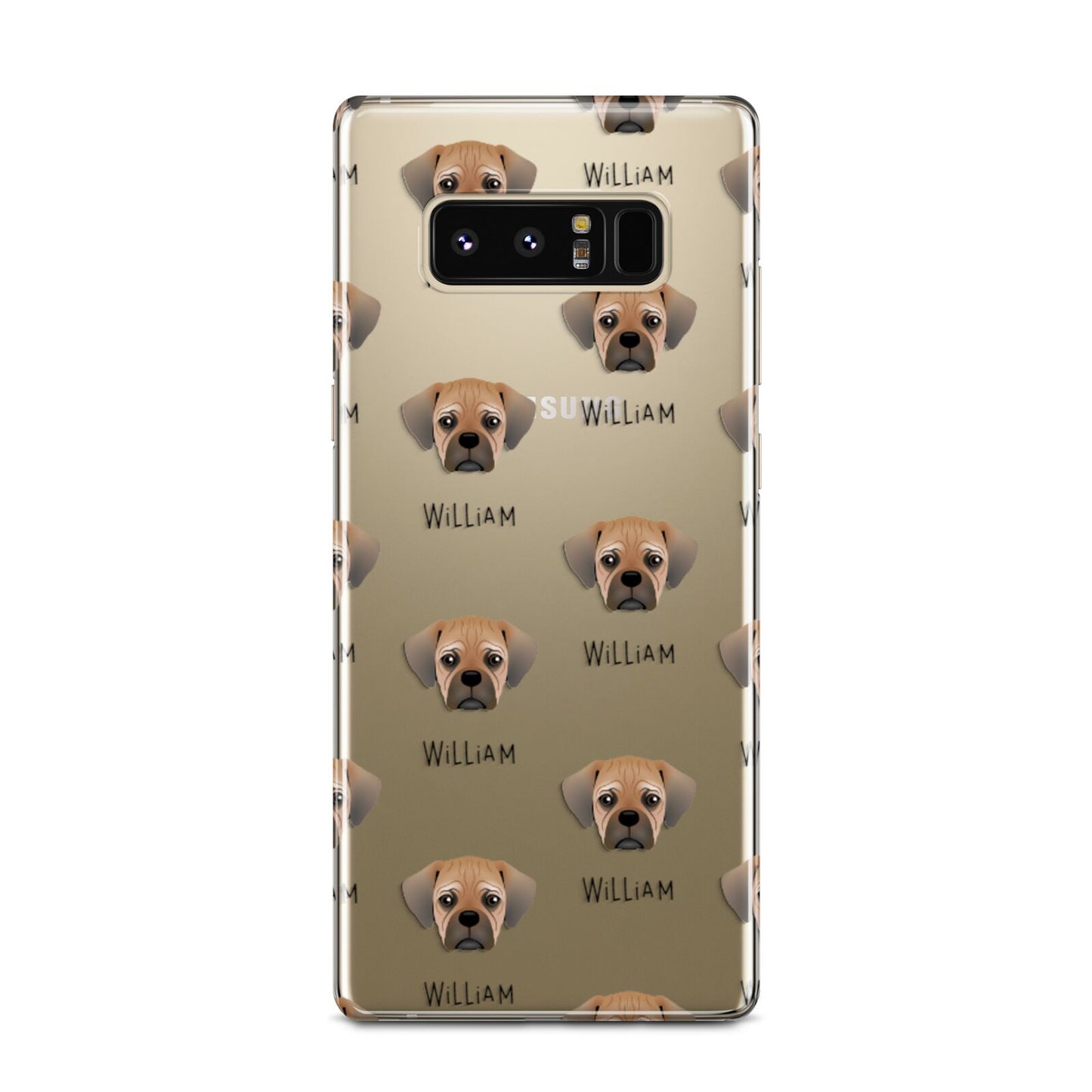 Pugalier Icon with Name Samsung Galaxy Note 8 Case