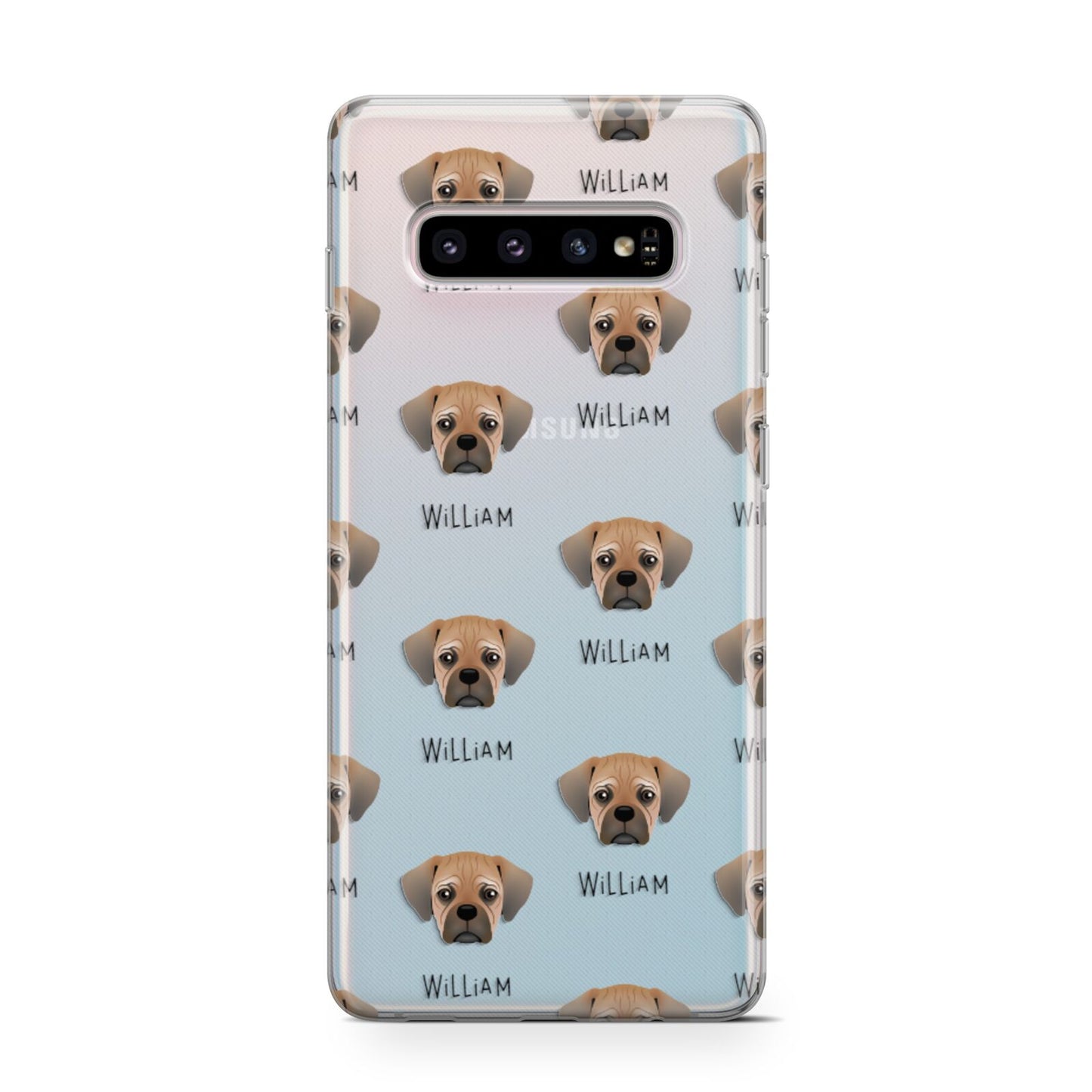 Pugalier Icon with Name Samsung Galaxy S10 Case