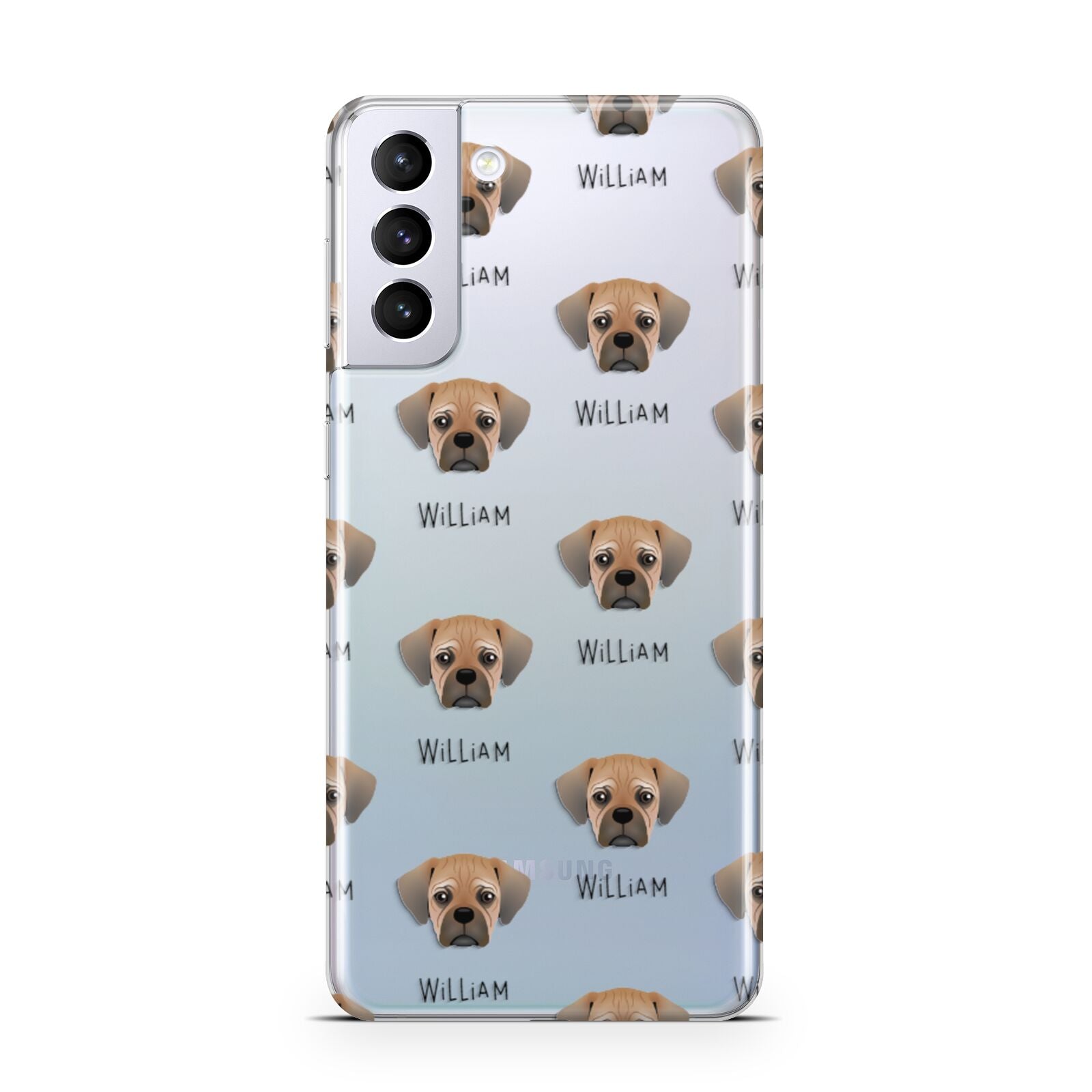 Pugalier Icon with Name Samsung S21 Plus Phone Case