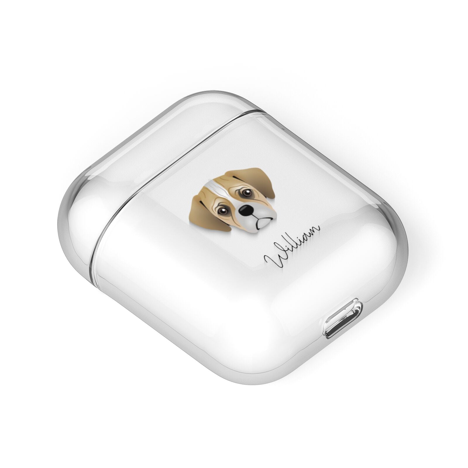 Pugalier Personalised AirPods Case Laid Flat