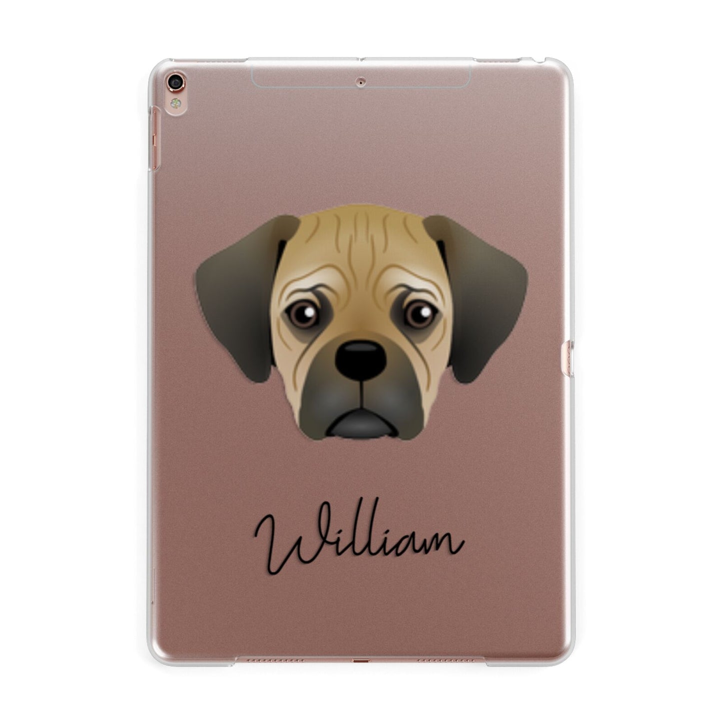 Pugalier Personalised Apple iPad Rose Gold Case