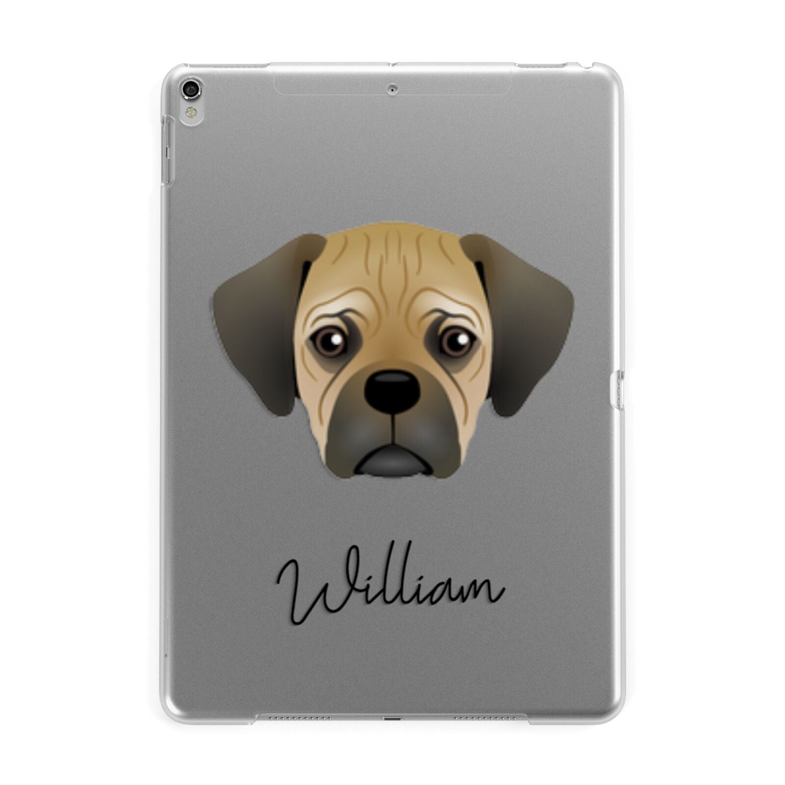 Pugalier Personalised Apple iPad Silver Case