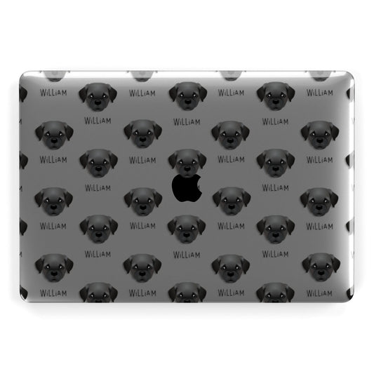 Pugapoo Icon with Name Apple MacBook Case