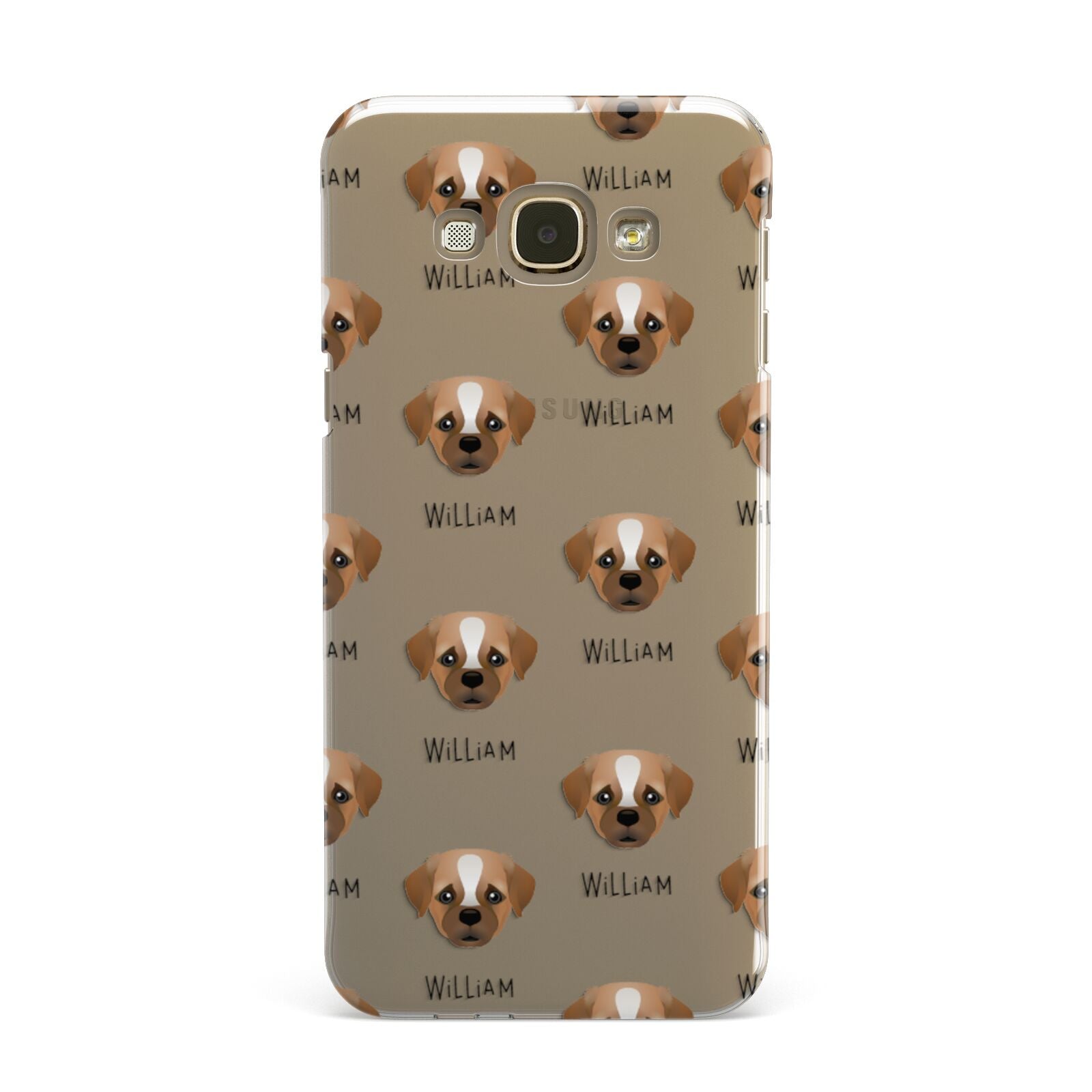 Pugapoo Icon with Name Samsung Galaxy A8 Case