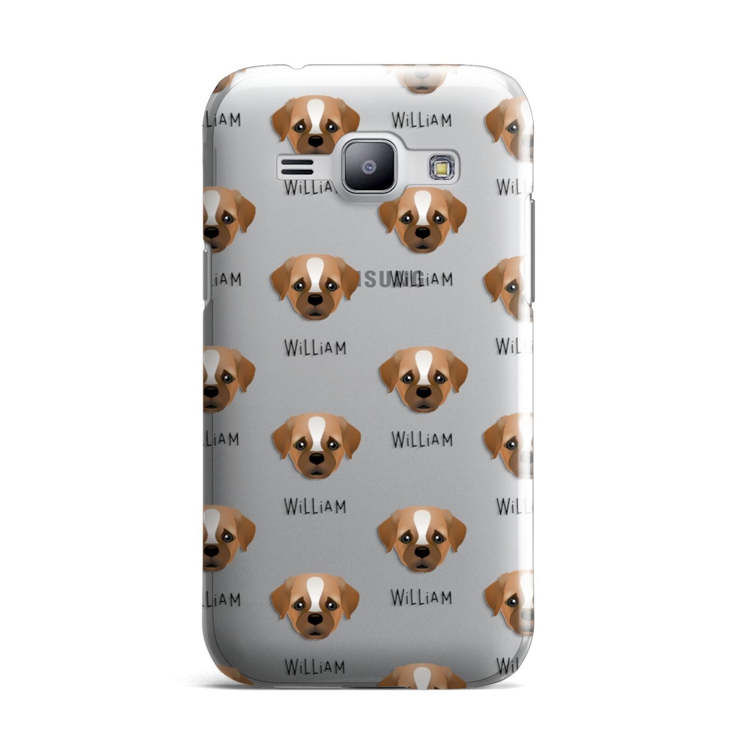 Pugapoo Icon with Name Samsung Galaxy J1 2015 Case
