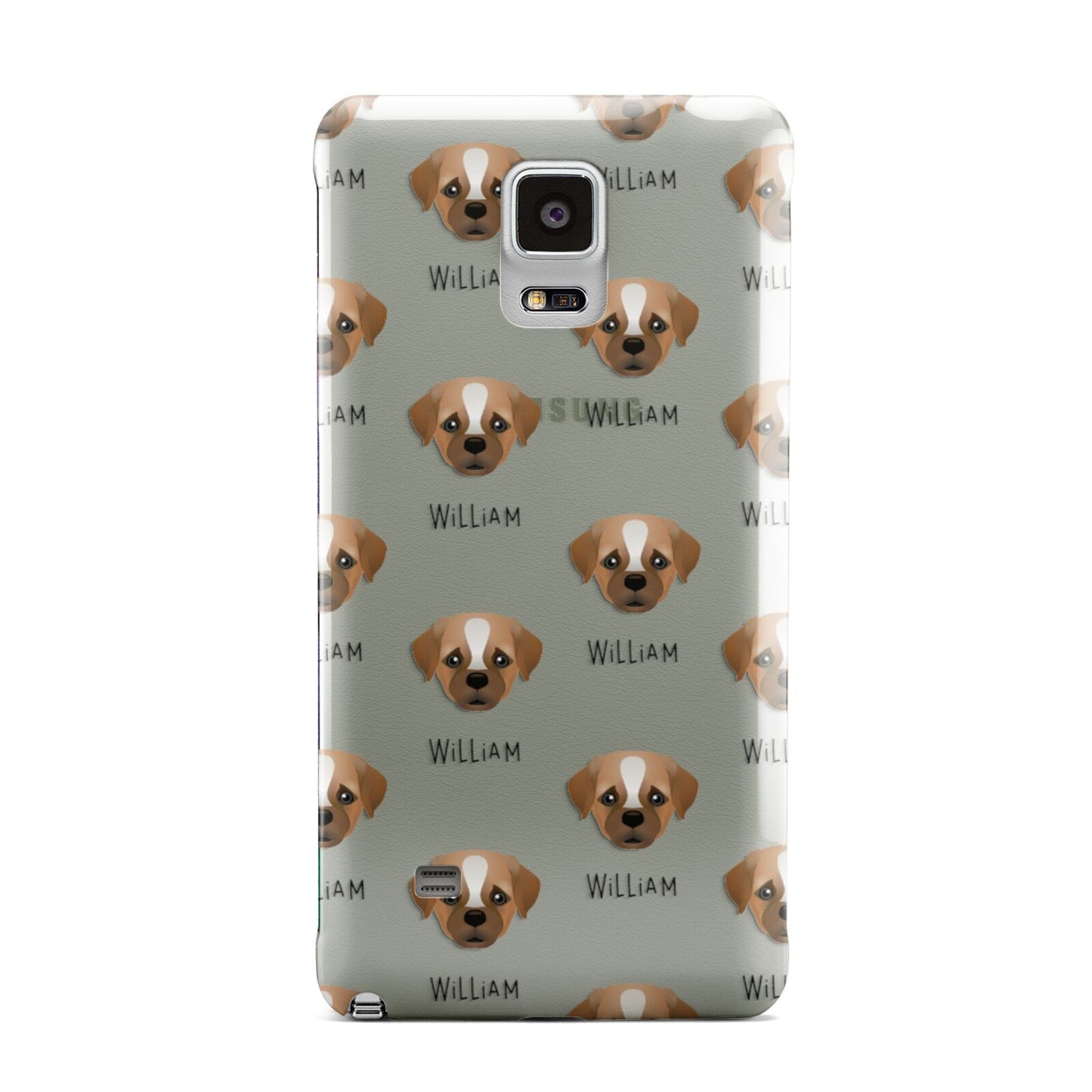 Pugapoo Icon with Name Samsung Galaxy Note 4 Case
