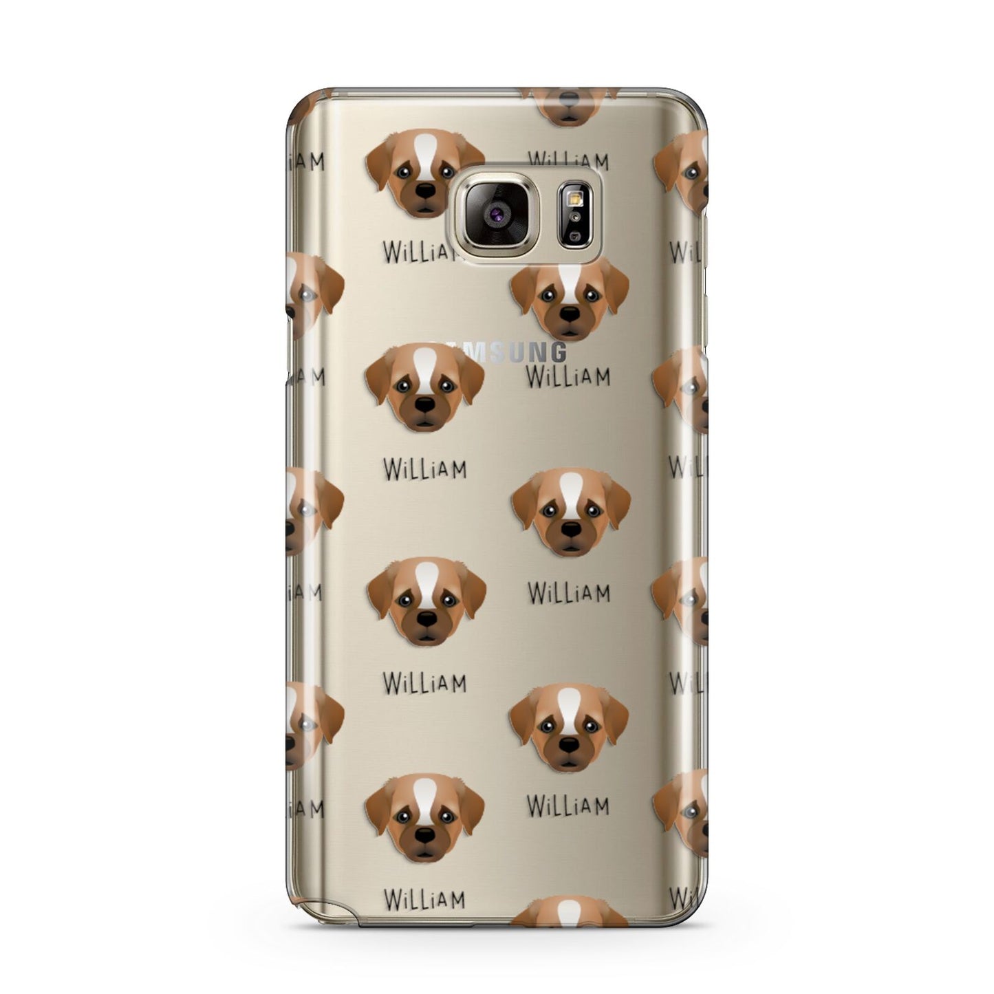 Pugapoo Icon with Name Samsung Galaxy Note 5 Case