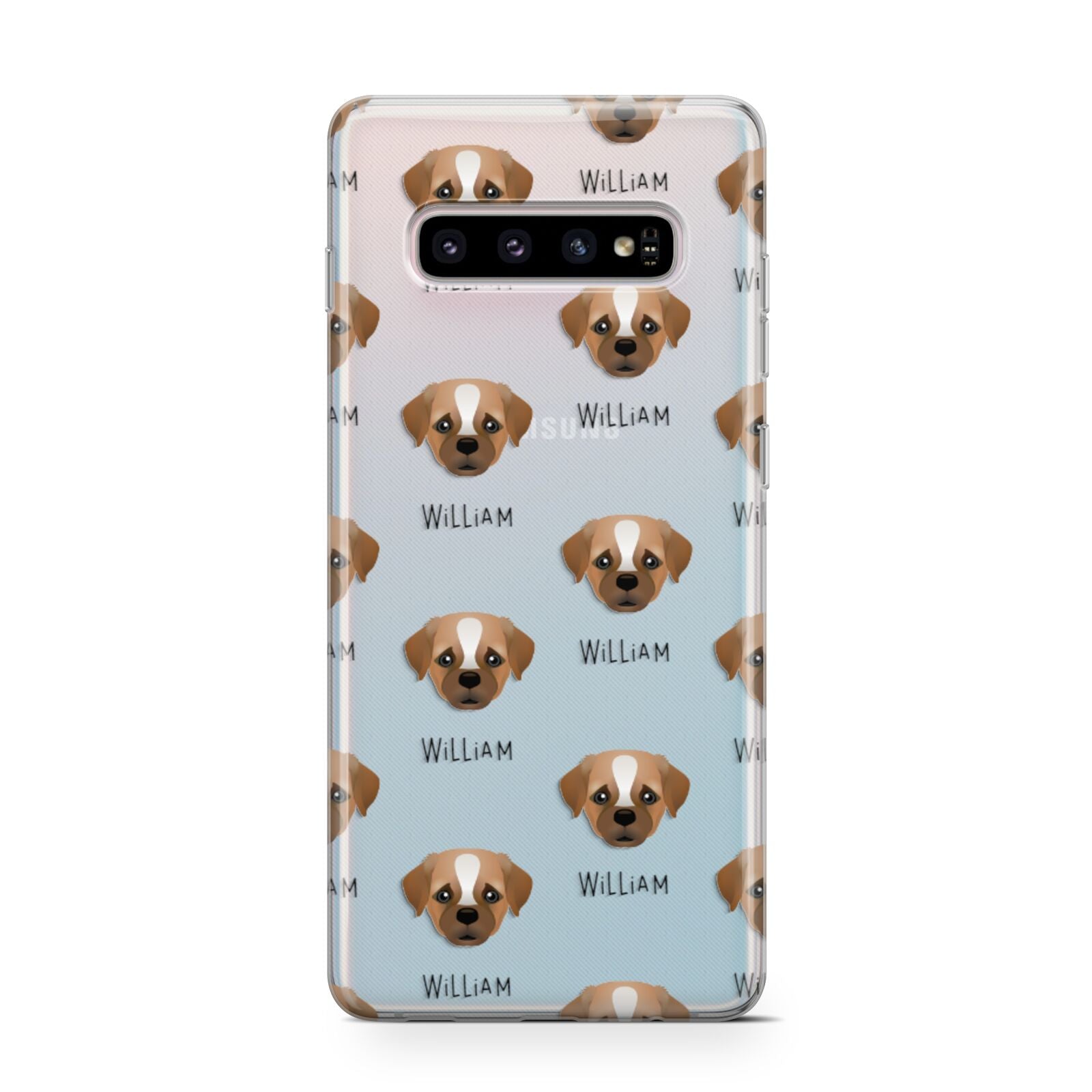 Pugapoo Icon with Name Samsung Galaxy S10 Case