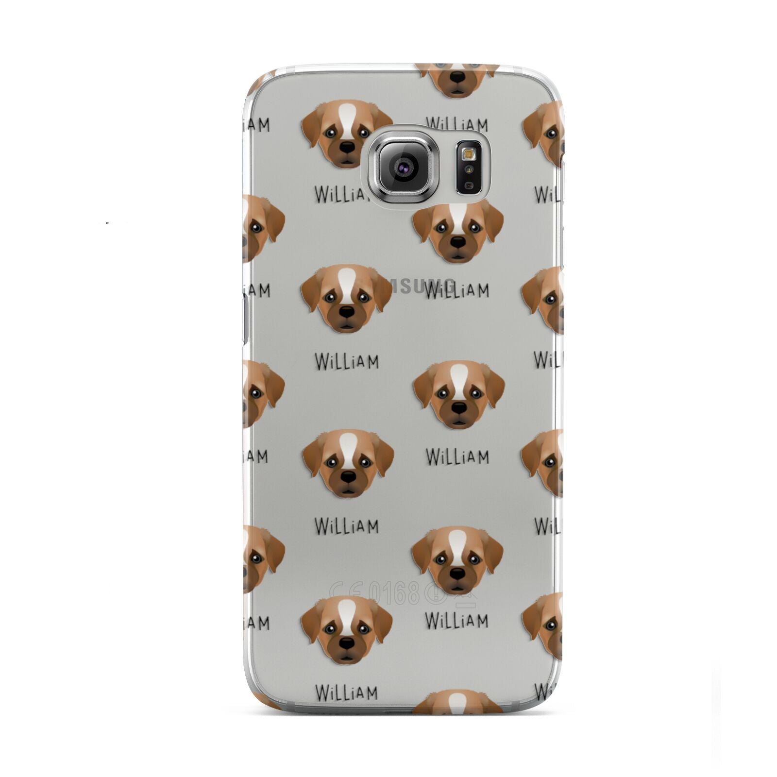 Pugapoo Icon with Name Samsung Galaxy S6 Case