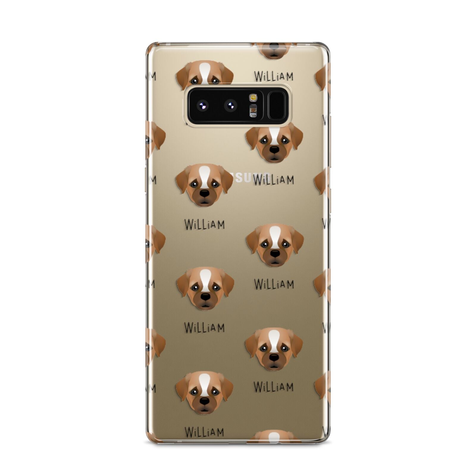 Pugapoo Icon with Name Samsung Galaxy S8 Case