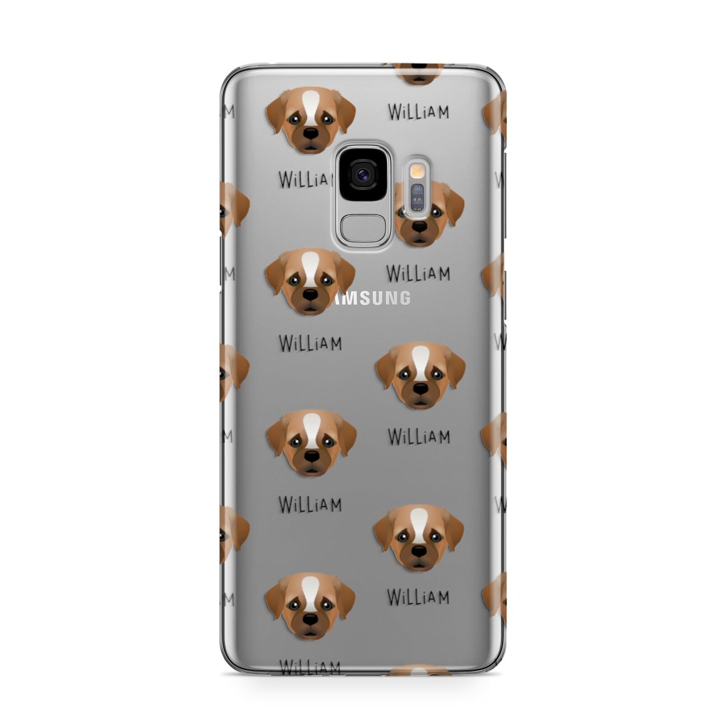 Pugapoo Icon with Name Samsung Galaxy S9 Case