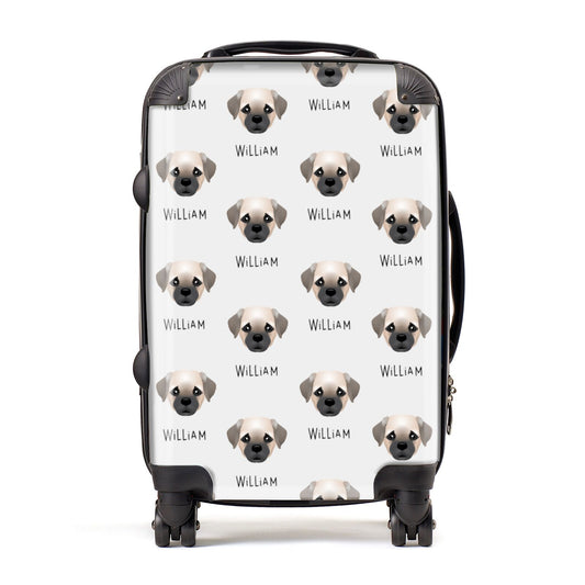 Pugapoo Icon with Name Suitcase