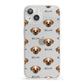 Pugapoo Icon with Name iPhone 13 Clear Bumper Case