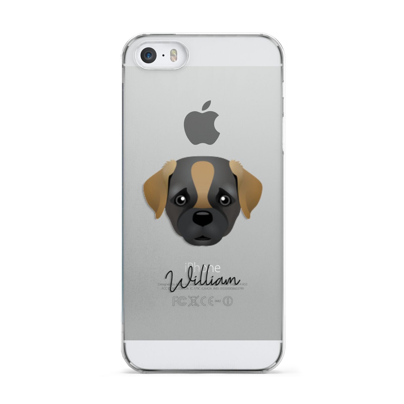 Pugapoo Personalised Apple iPhone 5 Case