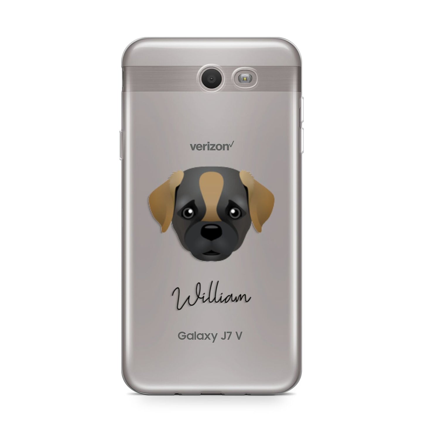 Pugapoo Personalised Samsung Galaxy J7 2017 Case
